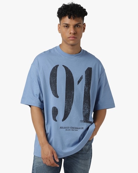 Armani jeans blue t on sale shirt