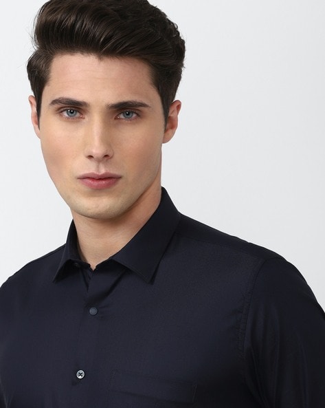 Buy Navy Blue Shirts for Men by VAN HEUSEN Online