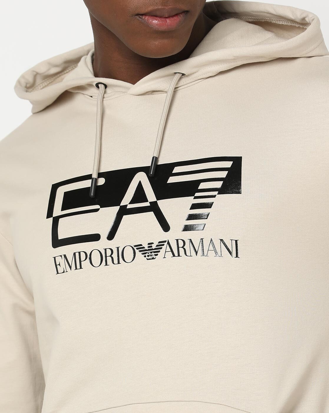 Ea7 white cheap hoodie