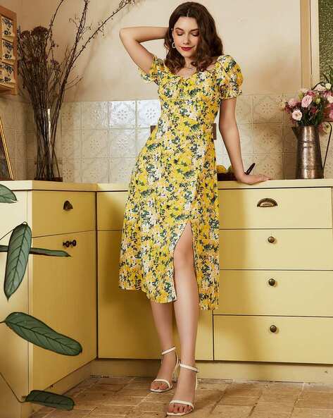 Buy maroon Dresses for Women by HARPA Online | Ajio.com
