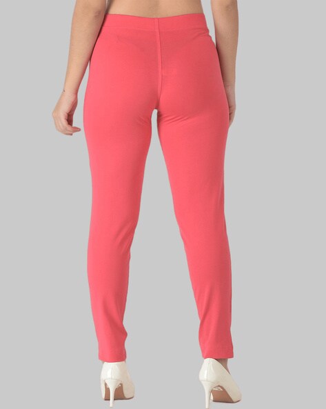 Buy Pink & Black Trousers & Pants for Women by DOLLAR MISSY Online