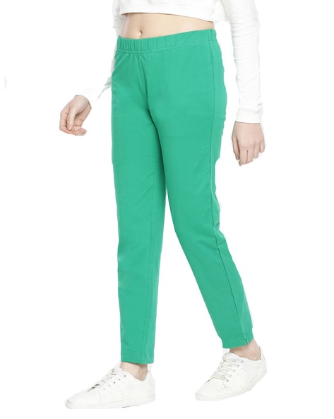 Buy Green Trousers & Pants for Women by DOLLAR MISSY Online | Ajio.com