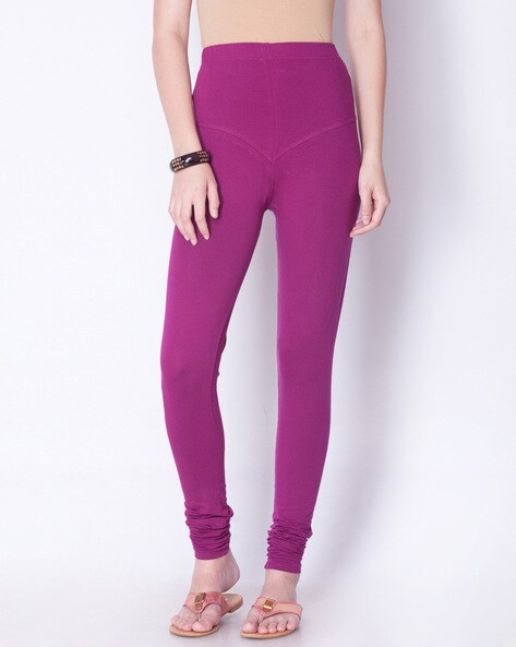 Buy Purple Leggings for Women by DOLLAR MISSY Online