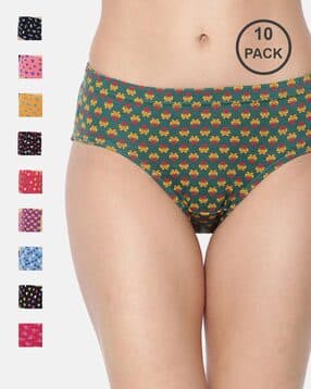 dollar missy Pack of 10 Floral Print Panties-picture-12