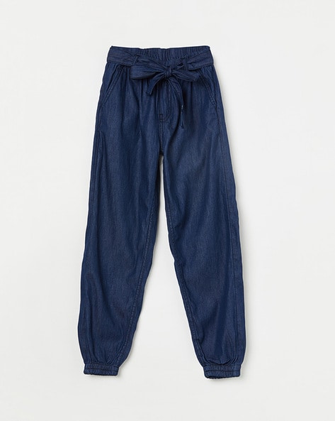 Paperbag jogger online jeans