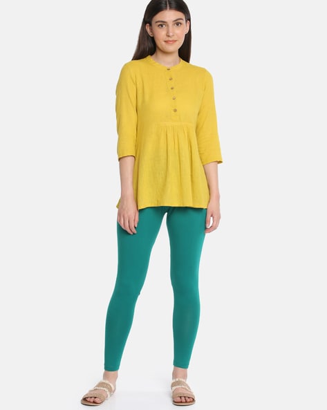 Buy Dollar Missy Ink Blue Color Churidar Legging Online at Low Prices in  India - Paytmmall.com