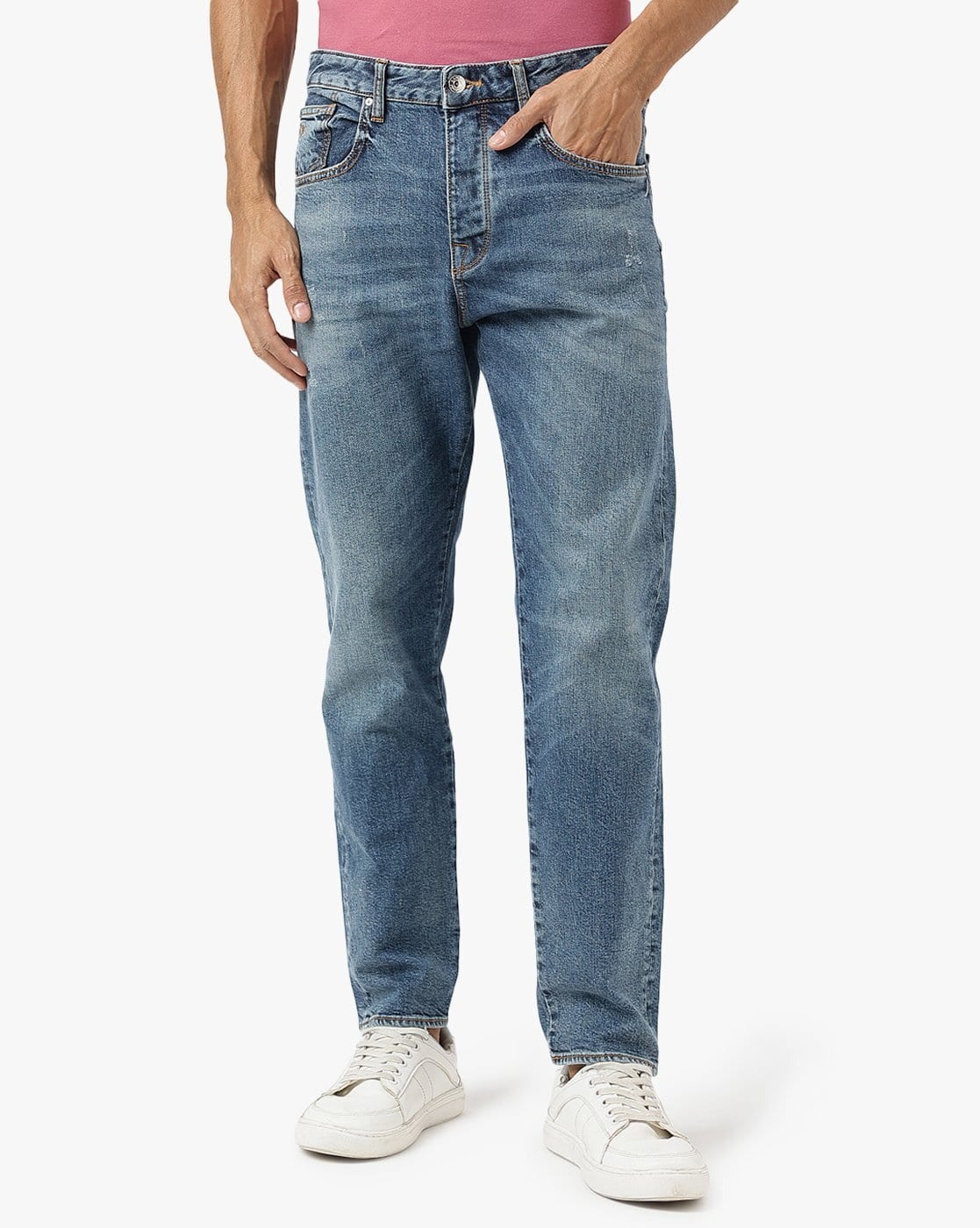 新品Armani Jeans フーディーナイロン青52リバーシブル どこで 買える かファッション - 新品Armani Jeans フーディー