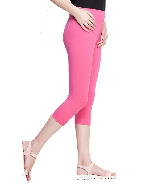 Buy Pink Leggings for Women by DOLLAR MISSY Online