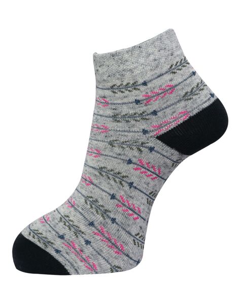 Floral Ankle-Length Socks