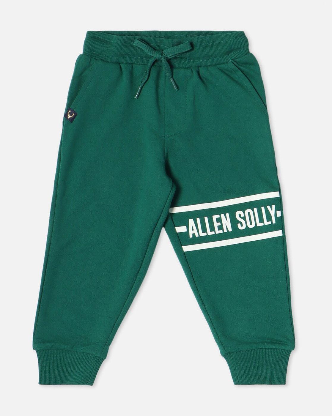 Buy ALLEN SOLLY Black Regular Fit Mid Rise Boys Track Pants | Shoppers Stop