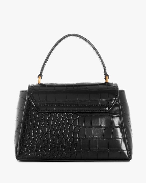 Guess Moon Light Small Python Wristlet Clutch Crossbody in Black | Lyst