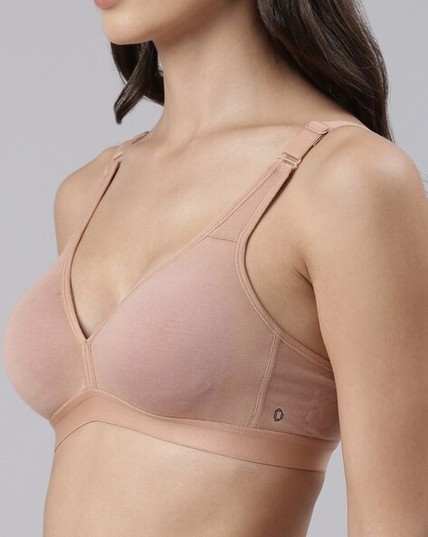 Buy Dollar Missy Women Wire Free Non Padded Old Rose color Basic Support  TShirt Bra Online at Best Prices in India - JioMart.