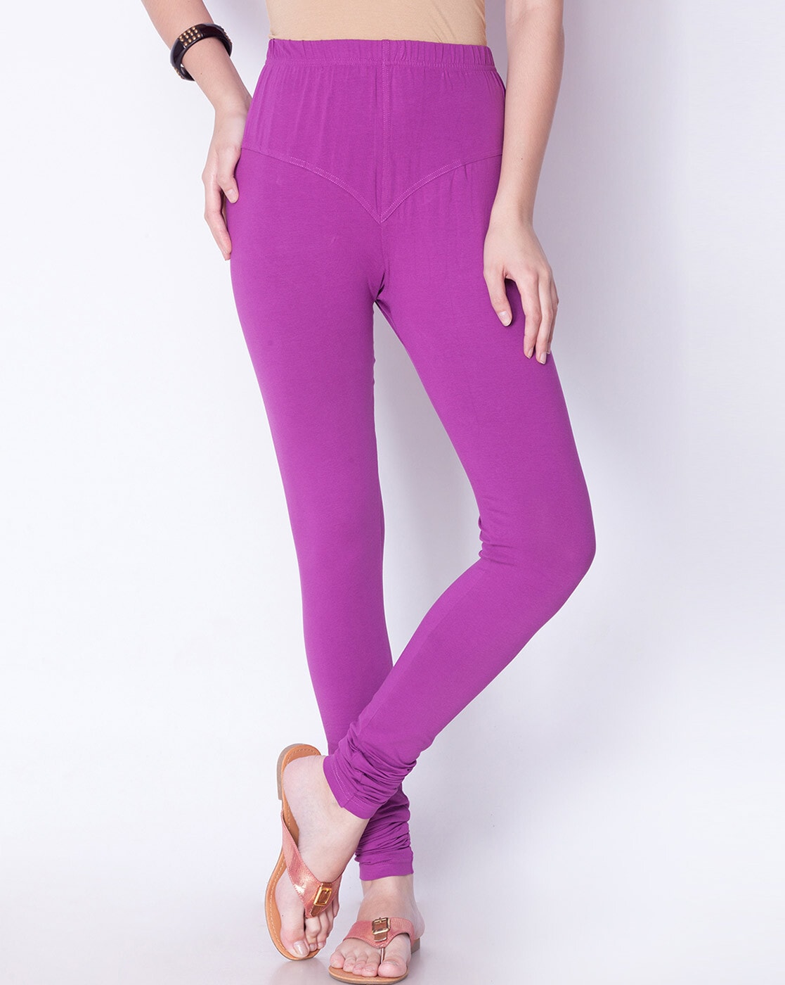 Buy Mystic Purple Churidar Leggings - Leggings for Women 817808 | Myntra-sonthuy.vn