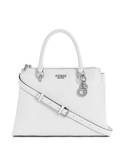 Buy GUESS Oak Park PU Zipper Closure Women's Casual Satchel Handbag |  Shoppers Stop