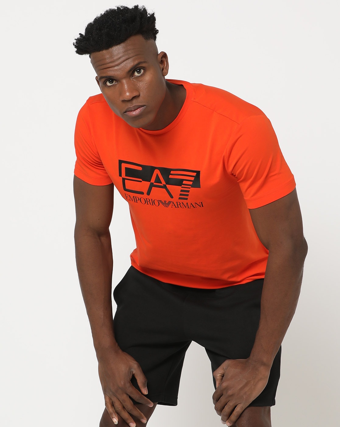 Buy Orange Black Tshirts for Men by EA7 Emporio Armani Online