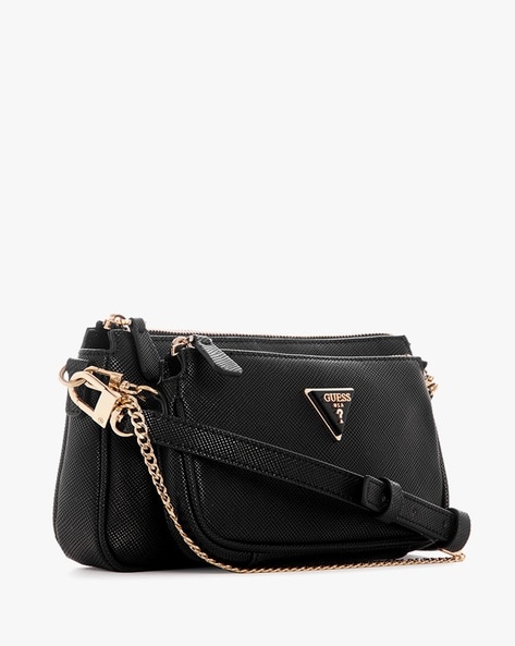 Double pouch outlet crossbody bag