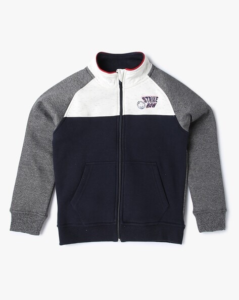 Lee Cooper Colourblock Zip-Front Sweatshirt