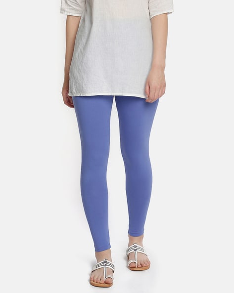 Buy Blue Leggings for Women by DOLLAR MISSY Online