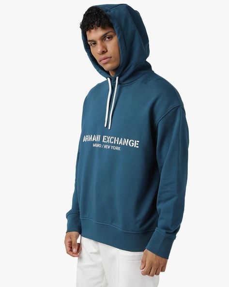 Armani on sale blue hoodie