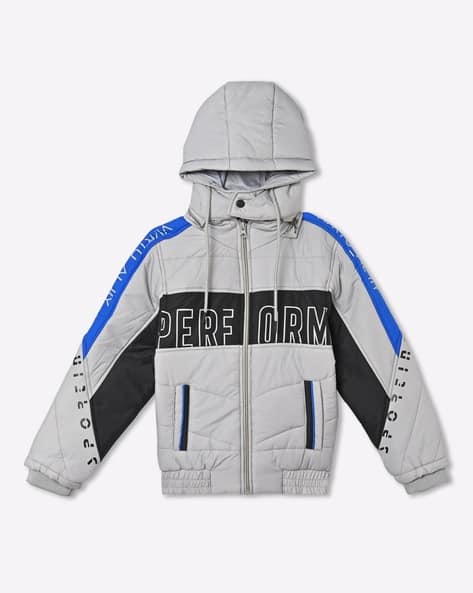 Colourblock Puffer Hooded Jacket