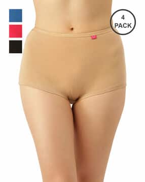 dollar missy Pack of 4 Lace Border Boyshorts Panties-picture-13