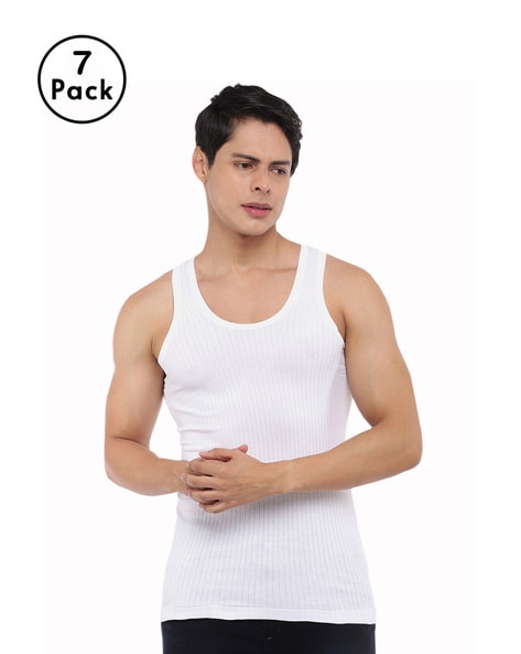 Buy White Vests for Men by DOLLAR BIGBOSS Online