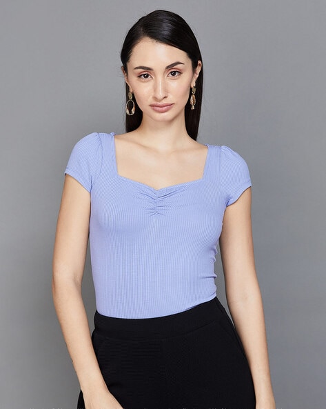 Square Neck Top - Buy Square Neck Top online at Best Prices in India
