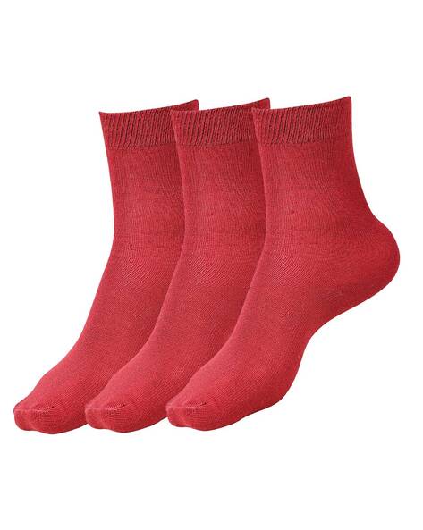 Buy Maroon Socks for Boys by DOLLAR SOCKS Online