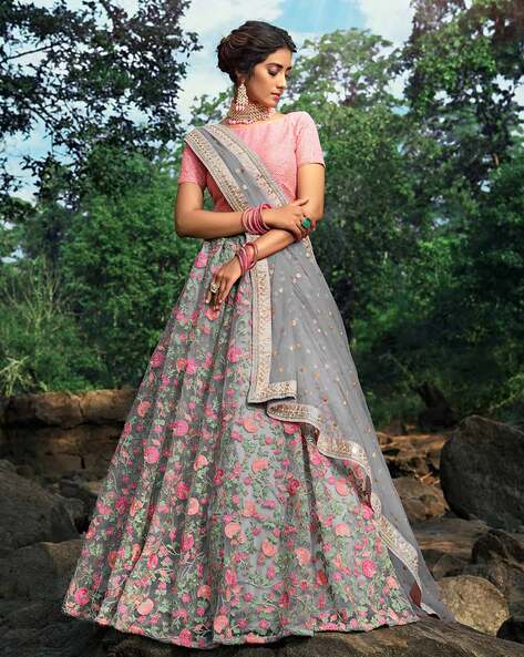 Rani Pink Embroidered Silk Bridal Lehenga Choli | Lehenga, Pink bridal  lehenga, Bridal lehenga choli