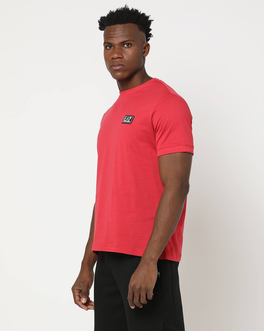 Buy Red Tshirts for Men by EA7 Emporio Armani Online | Ajio.com