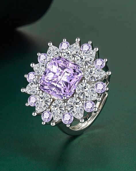 14k Rose Gold Custom Purple Sapphire And Diamond Engagement Ring #102080 -  Seattle Bellevue | Joseph Jewelry