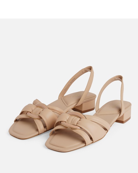 Aldo nude block outlet heel