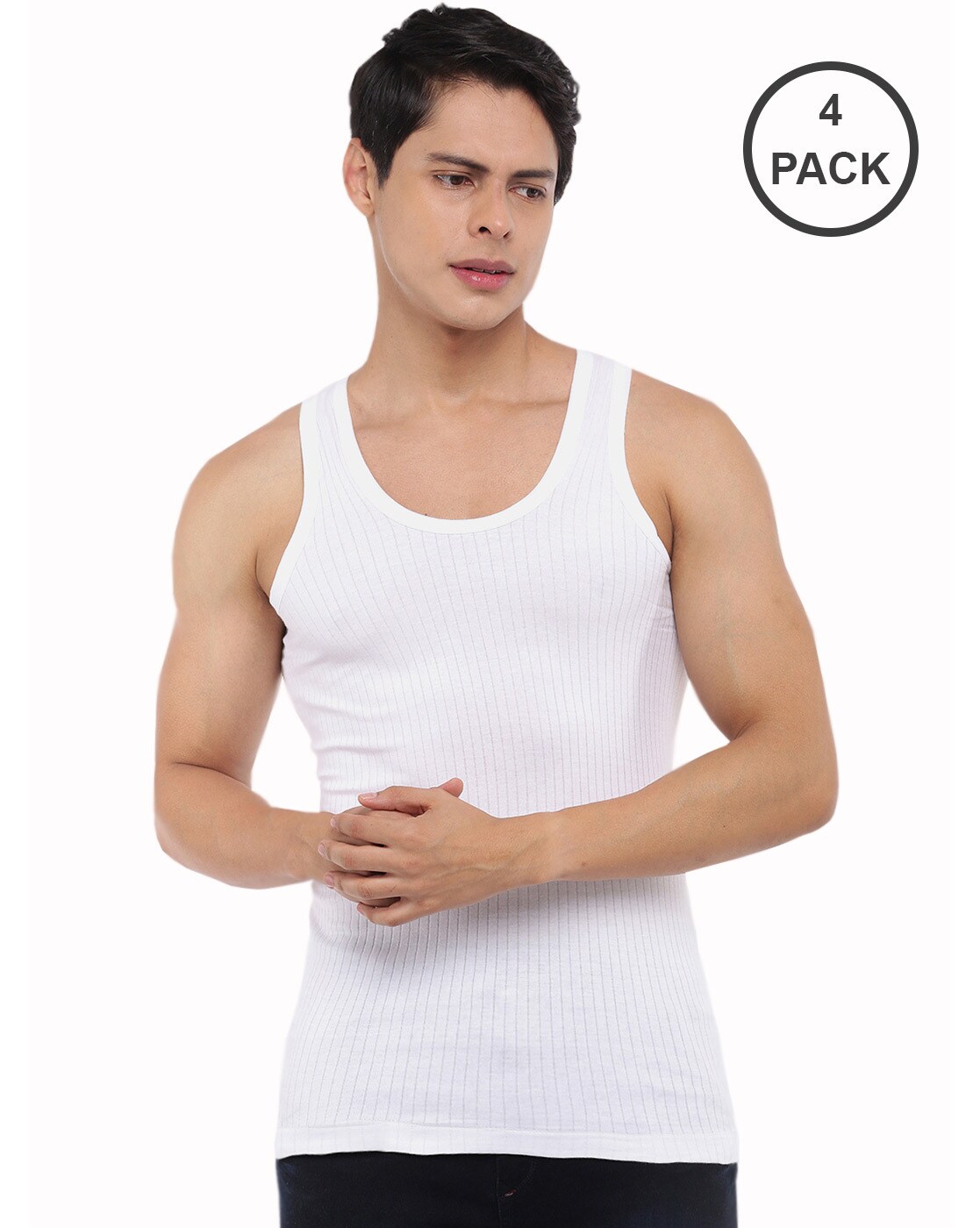 Pack of 4 Sleeveless Vests