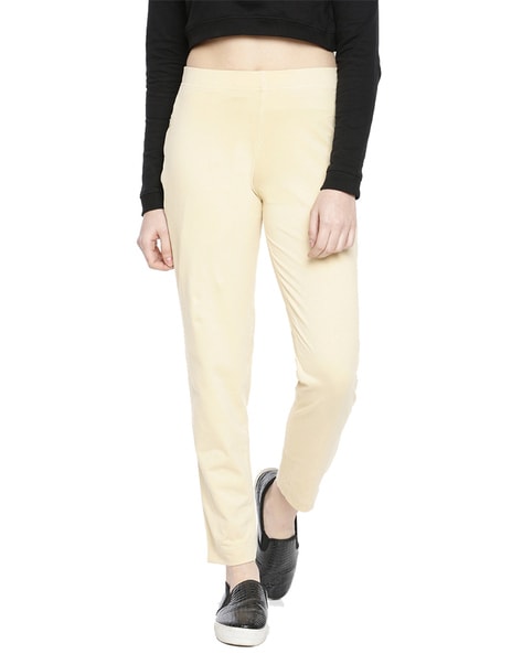 Buy Beige Trousers & Pants for Women by AJIO Online