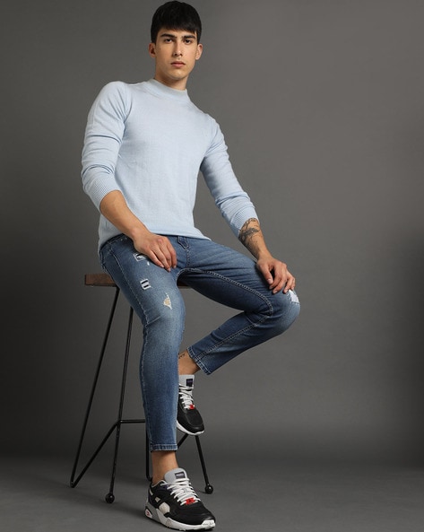 Handsome Male Model in Denim Jacket and Denim Jeans · Free Stock Photo