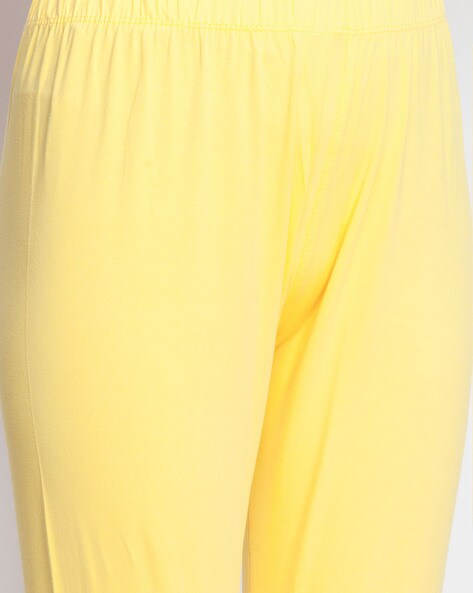 Buy Yellow Leggings for Women by DOLLAR MISSY Online