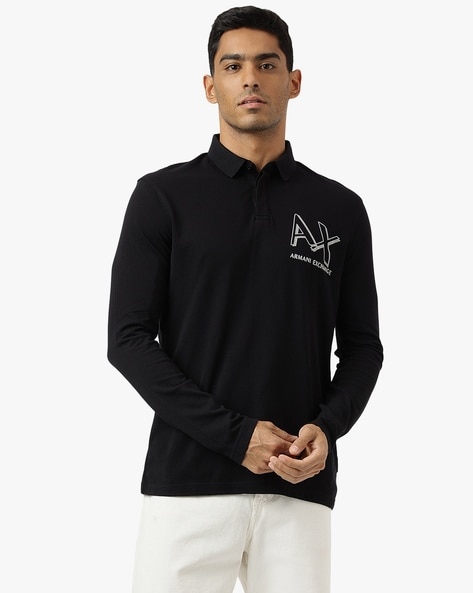 Armani exchange long sleeve on sale polo