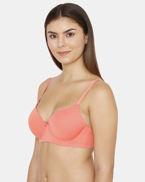 Buy Zivame Snuggle Up Padded Wired 3/4th Coverage T-Shirt Bra