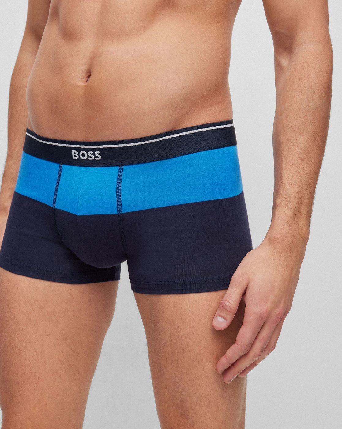 Logo Waistband Stretchable Microfibre Trunks