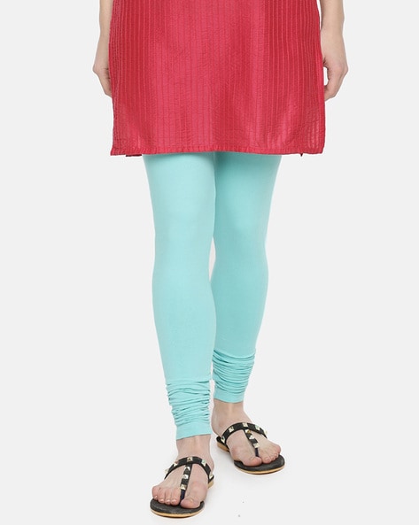 Buy Blue Leggings for Women by DOLLAR MISSY Online