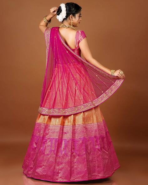 kids Lehenga ORANGE PINK