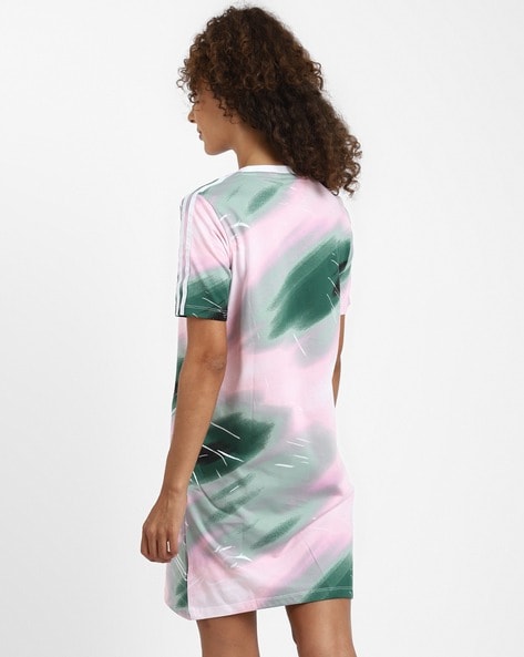 Adidas pink best sale tie dye dress