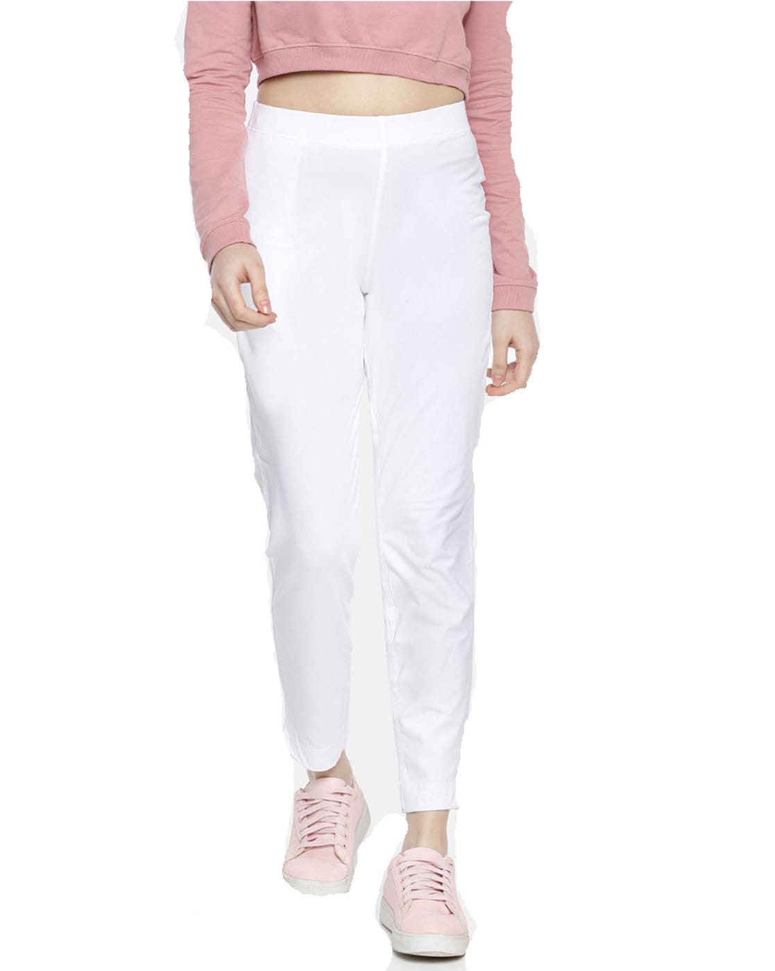 Buy Dollar Missy Slim Fit Women Pink Trousers Online at Best Prices in  India | Flipkart.com