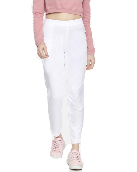 Buy White & Brown Trousers & Pants for Women by DOLLAR MISSY Online |  Ajio.com
