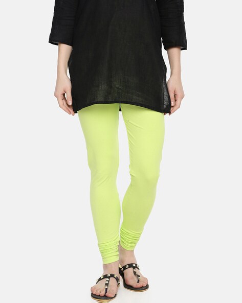 Buy Green Leggings for Women by DOLLAR MISSY Online