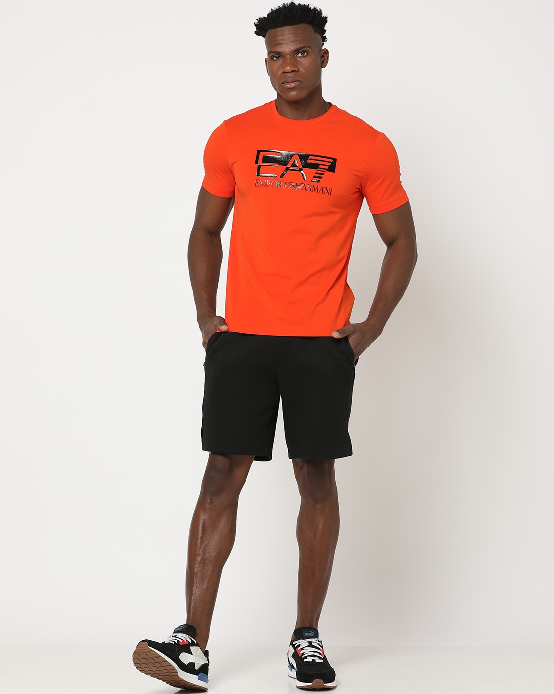 Armani t shirt and hot sale shorts