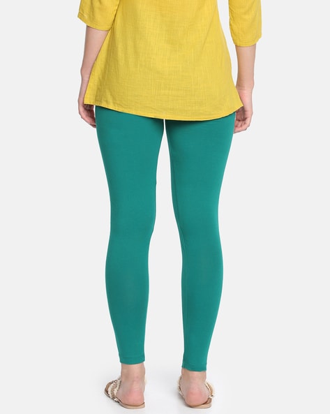 Buy Green Leggings for Women by DOLLAR MISSY Online