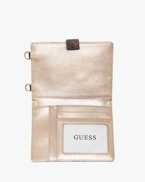 GUESS Abree Slim Clutch Wallet - Olive