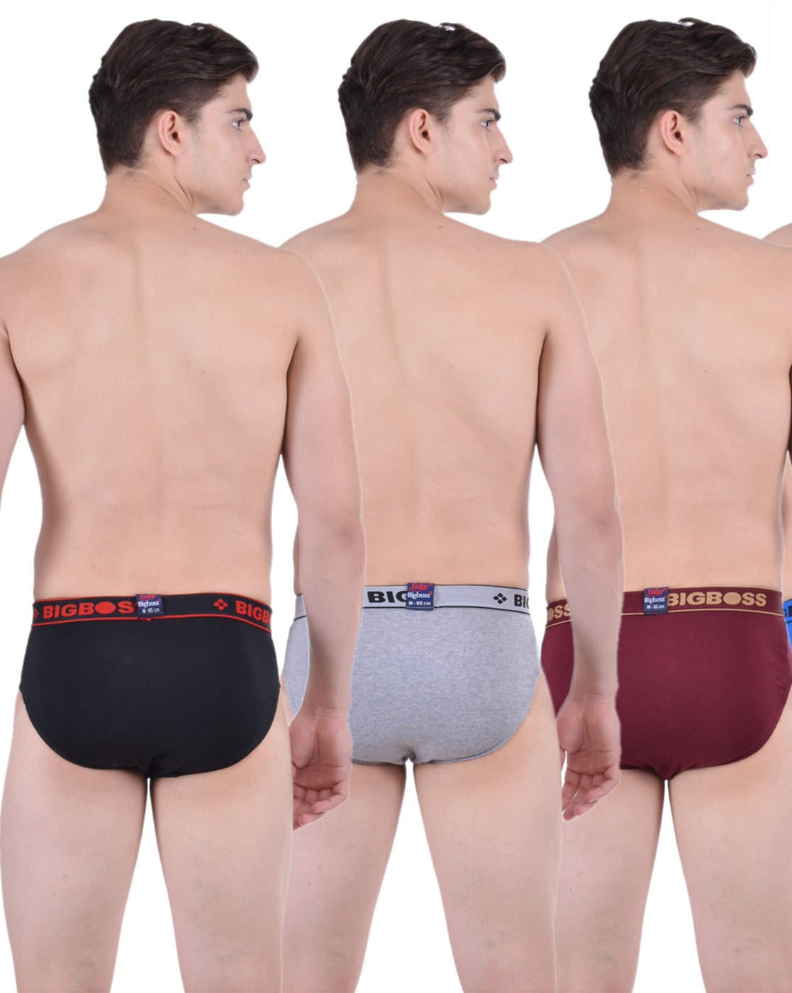 Buy Dollar Bigboss Assorted Color Cotton Briefs (Pack Of 5) for