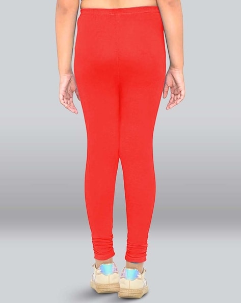 Buy Red Leggings for Girls by LYRA Online | Ajio.com